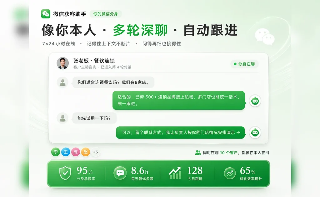 获客助手——一个永不离职的金牌销售,24小时替你接客户