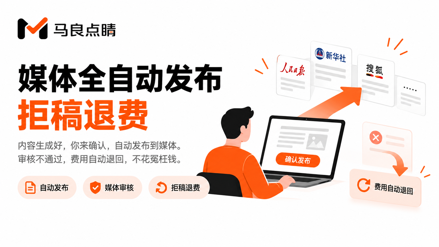 媒体全自动发布,拒稿退费