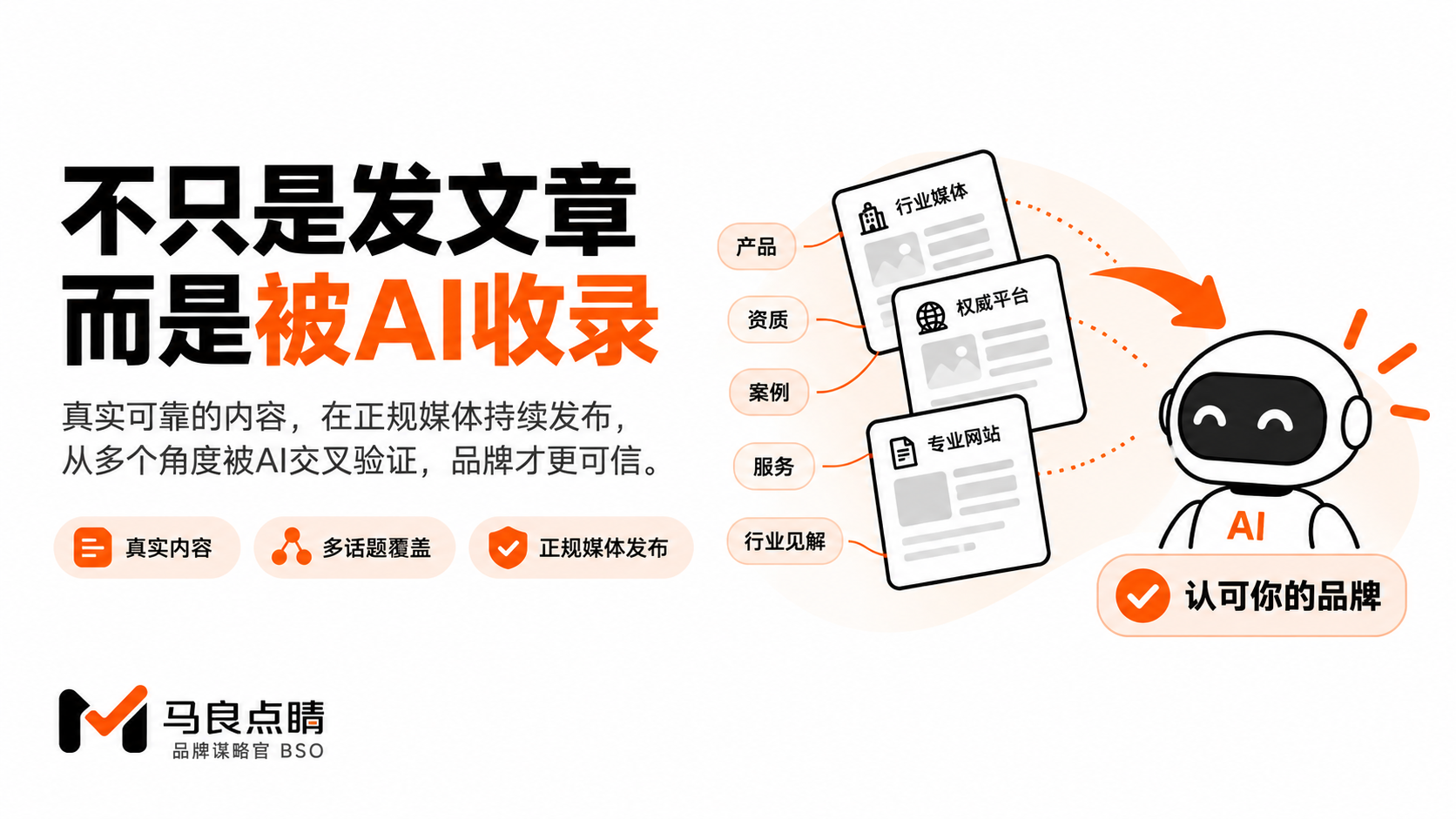 发了就有用吗:AI 收录一个品牌,靠的是质量和广度的交叉验证
